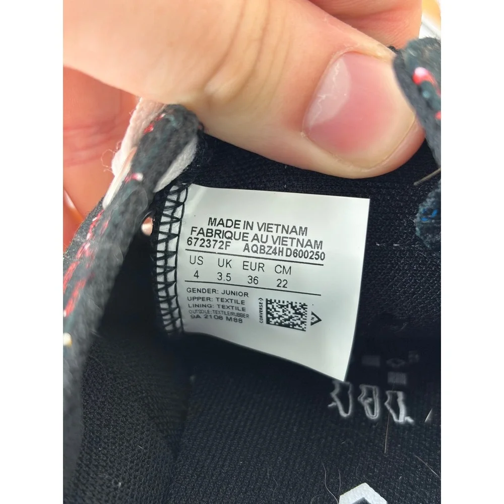 Converse Chuck Taylor All Star Junior 4 Black Neon Dino Constellation 672372F